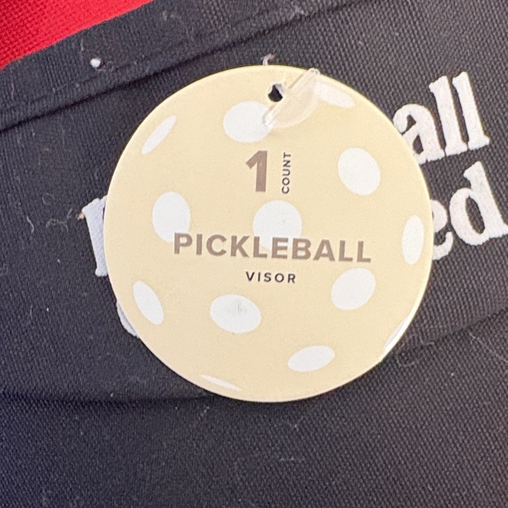 Pickleball Obsessed Women's Visors  Set of 2 - Black White - Picture 4 of 4